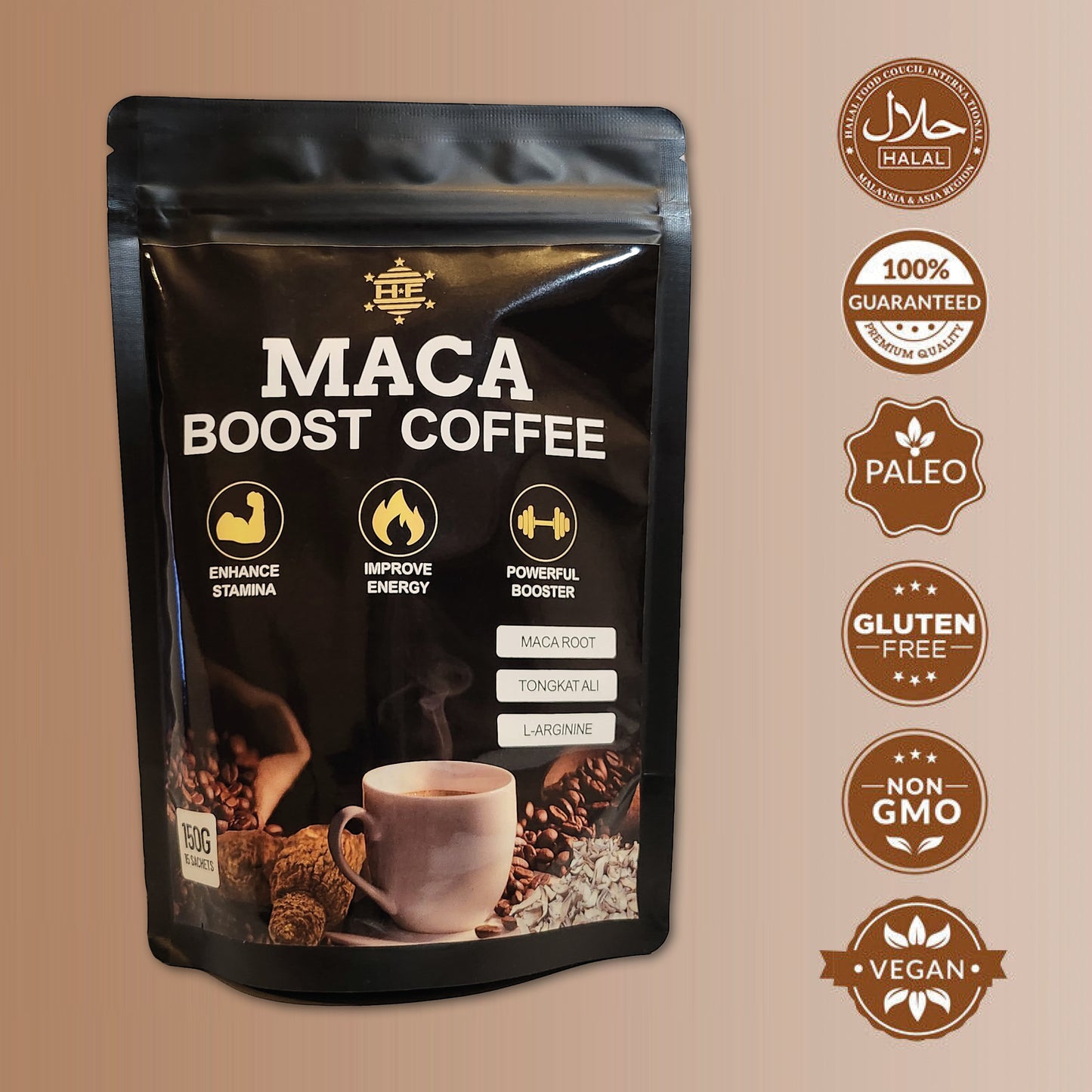 Maca Boost Coffee - Increase Energy & Strength (150g)