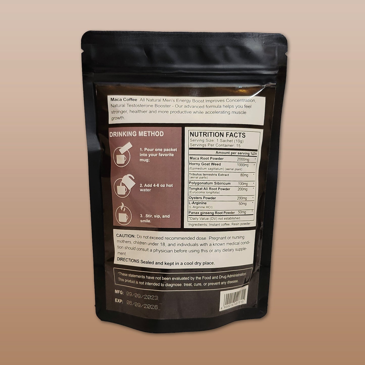 Maca Boost Coffee - Increase Energy & Strength (150g)